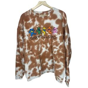 Grateful Dead 2XL brown and white Tie-Dye Sweatshirt
